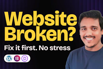 fix wordpress issues, error, bug, css, elementor pro, divi website expert help