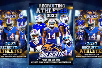 design awesome football flyer or football poster in 24 hrs d