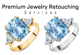 do professional jewelry photo retouching and editing