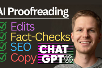 proofread, edit and fact check your ai generated content