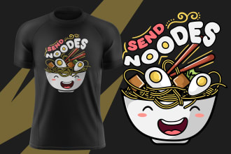 illustrate a custom print ready merch designs for you