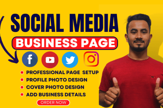 create setup , promote facebook business page