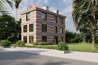 design, model and render exterior for your house, 3d floorplan, landscape design