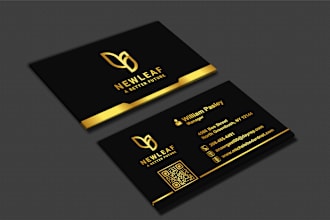 do professional minimalist and luxury business card design