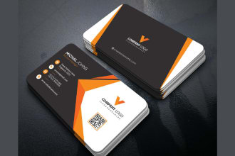 do luxury business card design with qr codes and logo design
