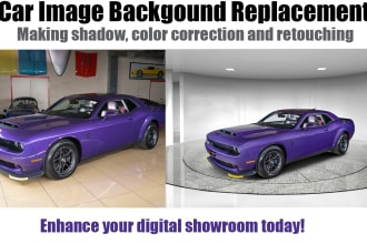 edit car image remove background, shadow and retouch for you