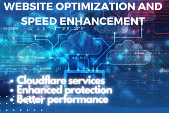 optimize website, enhance performance and provide cloudflare