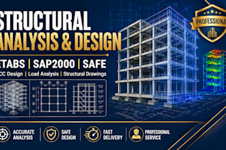 do structural analysis and design using etabs, sap2000, or safe