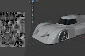 do uv mapping for your car 3d moddel
