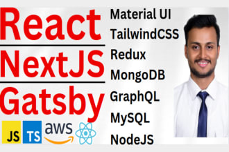 build reactjs nextjs gatsby typescript pwa web app frontend