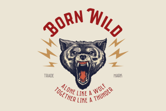 make logo design for your company in vintage hand draw style