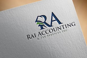 do professional accounting and tax business logo design