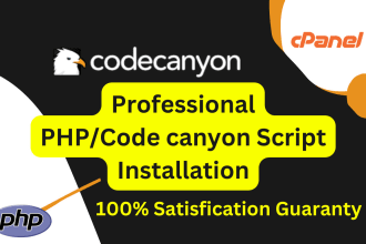 professionally install and setup of code canyon PHP scripts