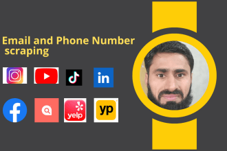 do email and phone number scraping and data scraping