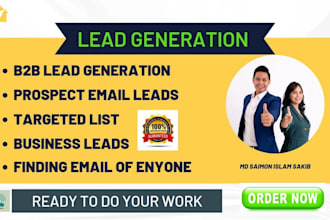 do accurate lead generation,b2b lead, linkdin leads, web research,targeted leads