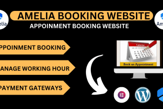 create appointment booking website with amelia plugin