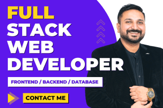 be full stack web developer mern stack developer for web application development