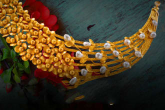 draw  fashionable jewelry pieces and collections