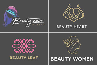 do fashion, beauty, cosmetic spa hair salon logo design