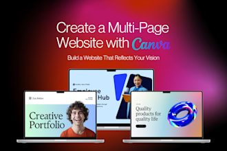 create attractive websites using canva