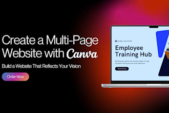 create attractive websites using canva