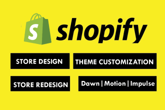 customize shopify clothing store or shopify dropshipping store design with theme