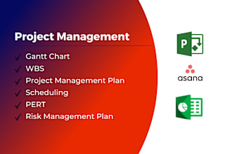 create project plan, gantt chart, business reports, wbs