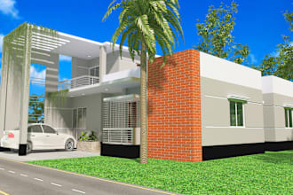 design and render exterior, interior by 3ds max