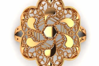 create 3d jewelry designs and rendering