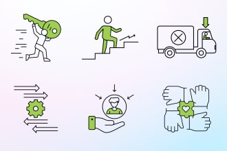 do custom icon design for website and app