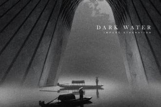 design a monochrome dark fantasy concept art for you