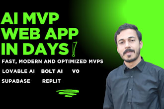 build ai web apps mvp using bolt, cursor, replit and lovable