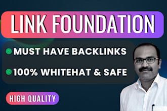 build 100 da50 high DR foundation backlinks  manually perfect for new websites