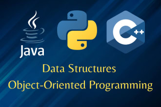 do data structures in java, oop in java, c, cpp tasks python tasks