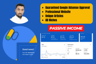 create google adsense approval website for passive income