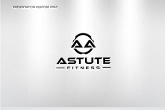 do modern fitness and gym  logo design