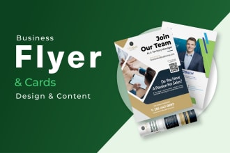 design business flyer, cards and more