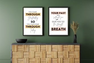 provide printable wall art bundle for your etsy shop