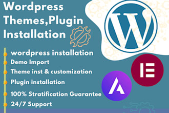install premium wordpress themeforest and plugin demo import customization