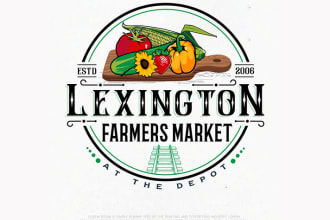 create a modern farming, landscape, garden and agriculture logo design