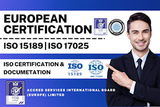 provide iso 9001, iso 15189, and iso 17025 lab certification and documents