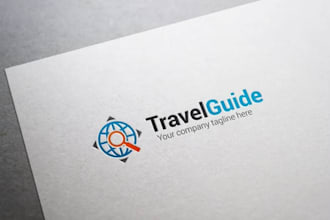 create beautiful wonderful travel logo design in 14 hours