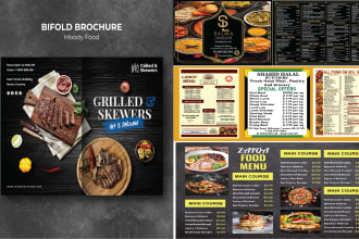 design restaurant menu, food menu, food flyer in few hours