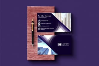 create modern business card within 24 hours