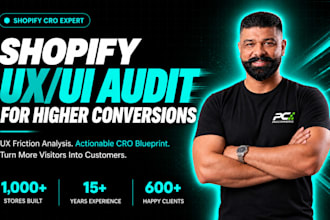 do a shopify UX UI audit and design review for higher conversions
