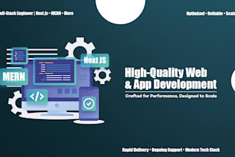 build custom full stack web development website with next js react