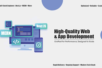 create custom mern and next js frontend and backend websites