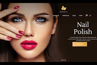 design a beauty website, spa website, cosmetic website, salon website