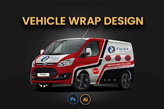 make branding vehicle wrap design for car, van, food truck or trailer