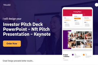 design pitch deck, nft pitch deck, investor pitch deck, powerpoint, keynote, ppt